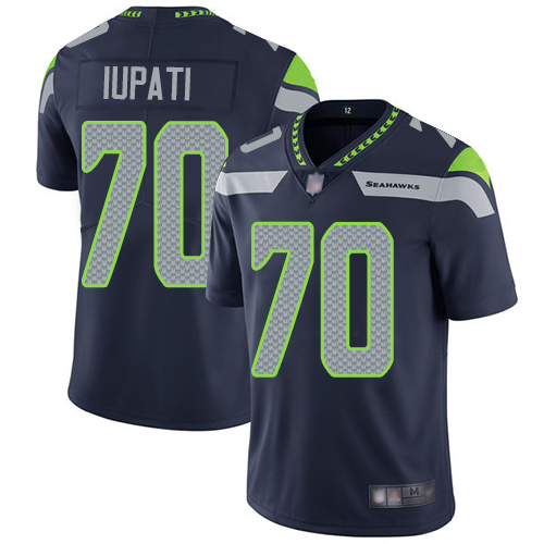 Seattle Seahawks Limited Navy Blue Men Mike Iupati Home Jersey NFL Football #70 Vapor Untouchable->youth nfl jersey->Youth Jersey